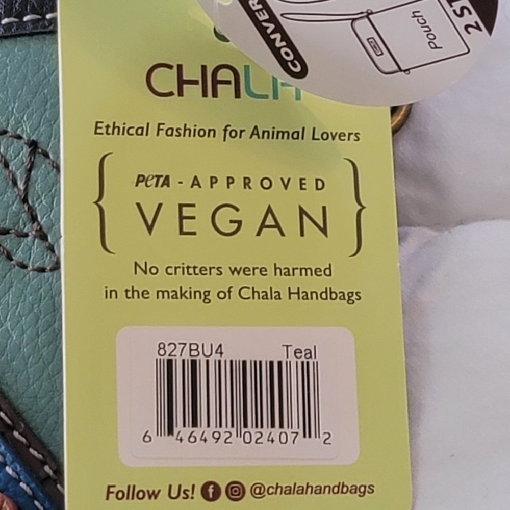 NWT Chala Crossbody  Cell Phone Handbag - Convertible Strap - Vegan Leather - Picture 7 of 12